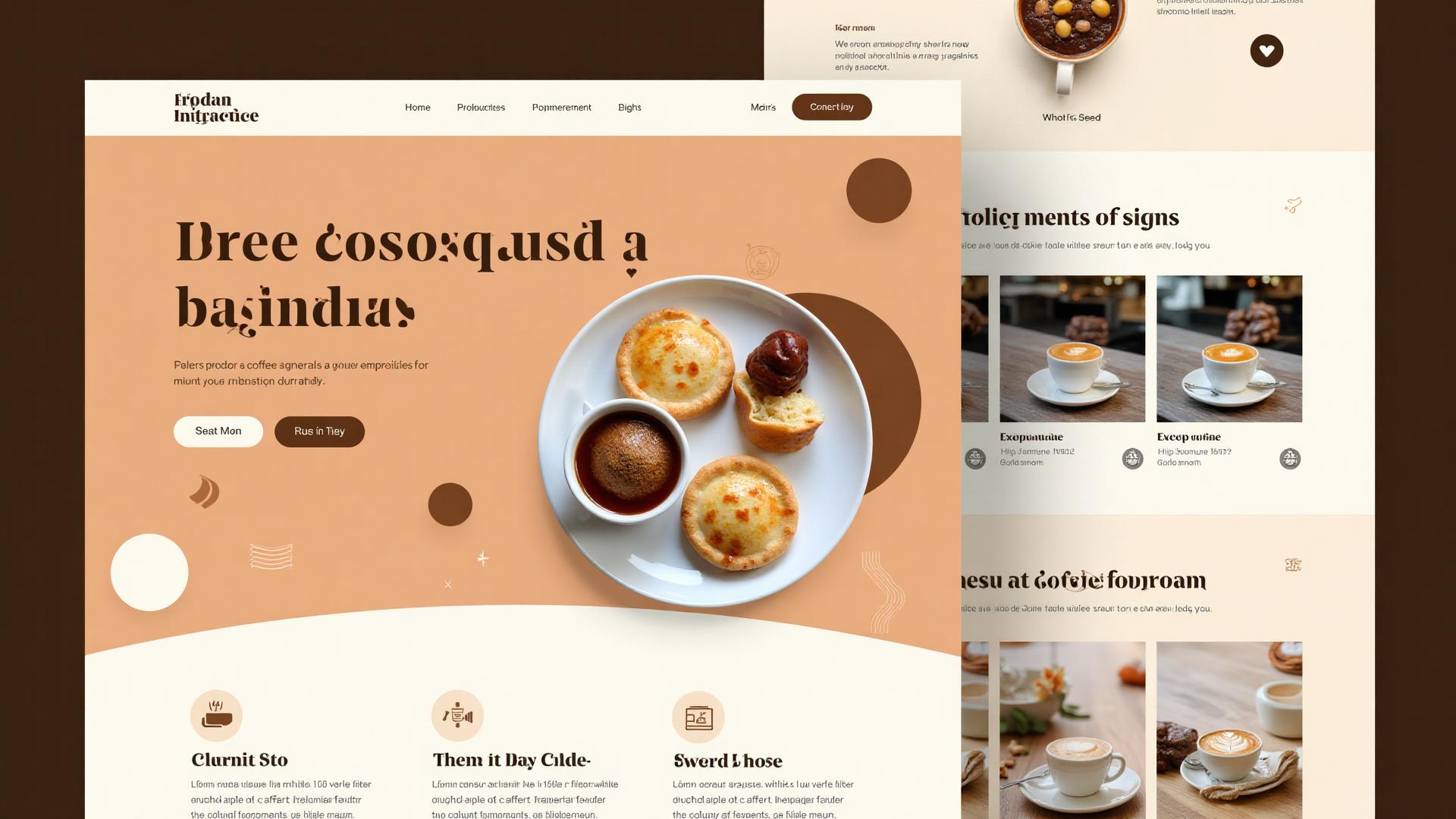 Cafe website example