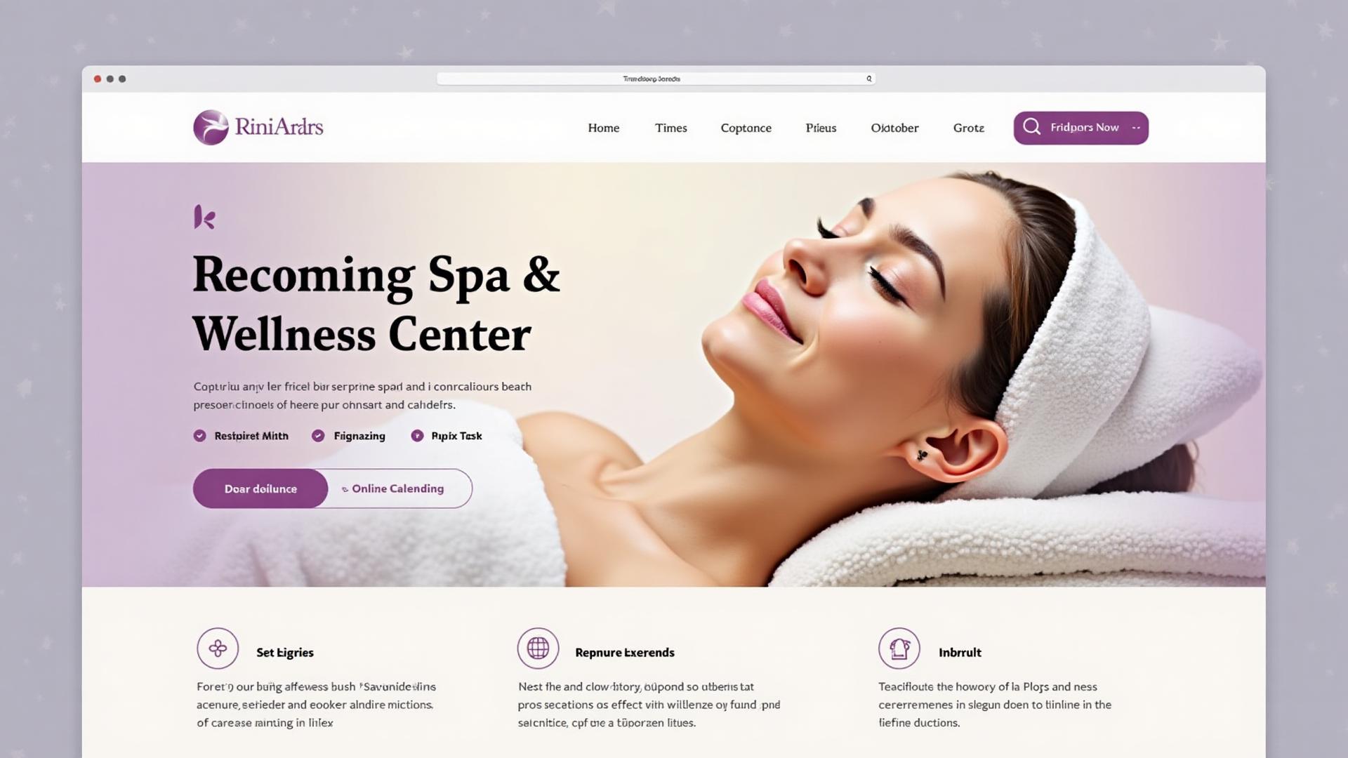 Spa & Wellness Website Design